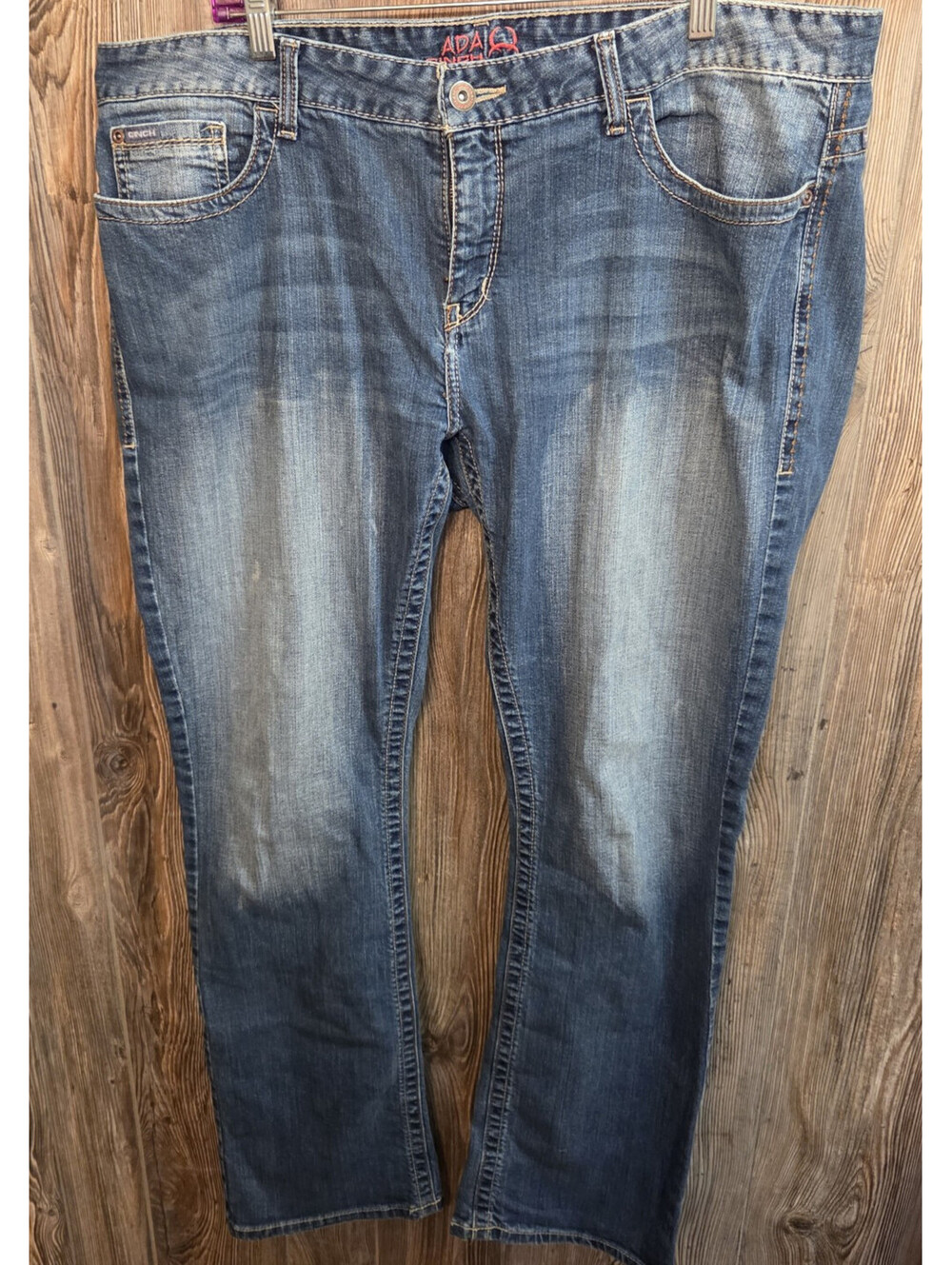 Cinch Ada Denim Blue Jeans Relaxed Women Size 35/19L (41x33) Western Rodeo Ranch